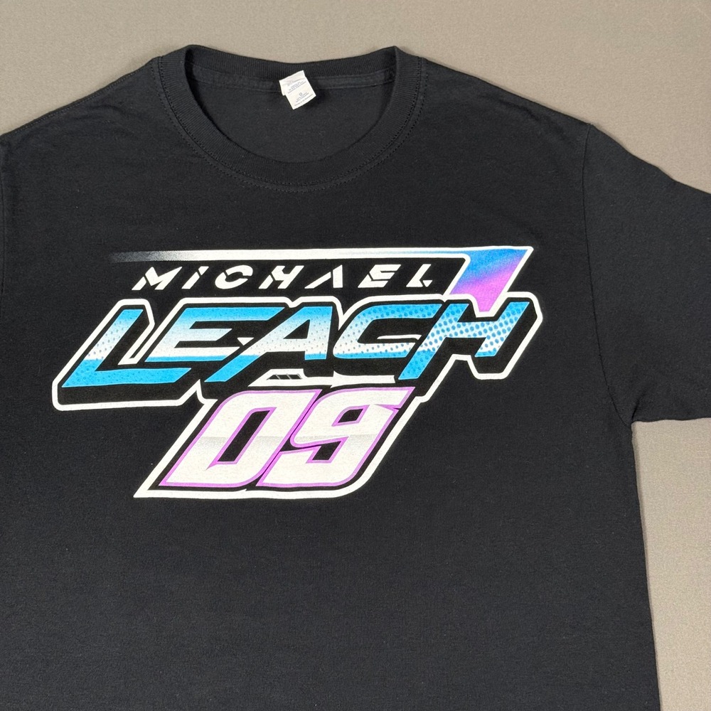 Michael Leach 09 Racing Shirt Sun River MT Graphic Tee Black Size S
